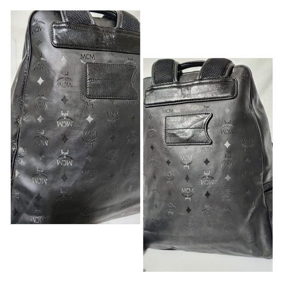 MCM Honshu Tantris Studded Backpack Black - Picture 14 of 16